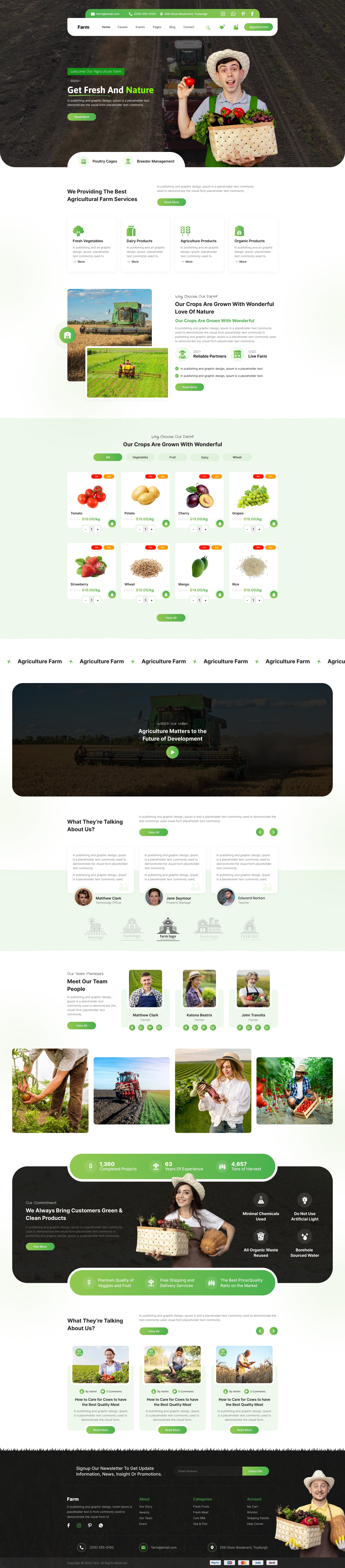 Agriculture Farm WordPress Theme