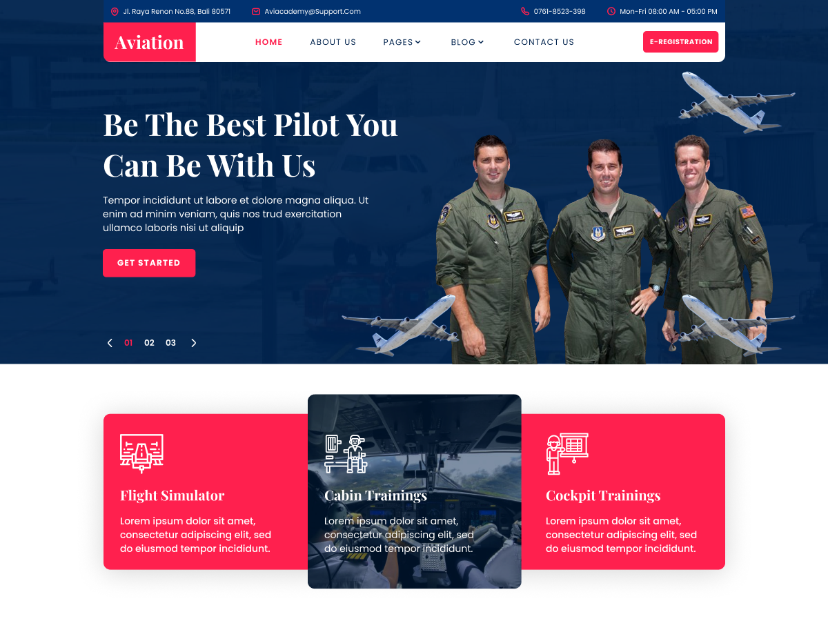 Free Aviation WordPress Theme