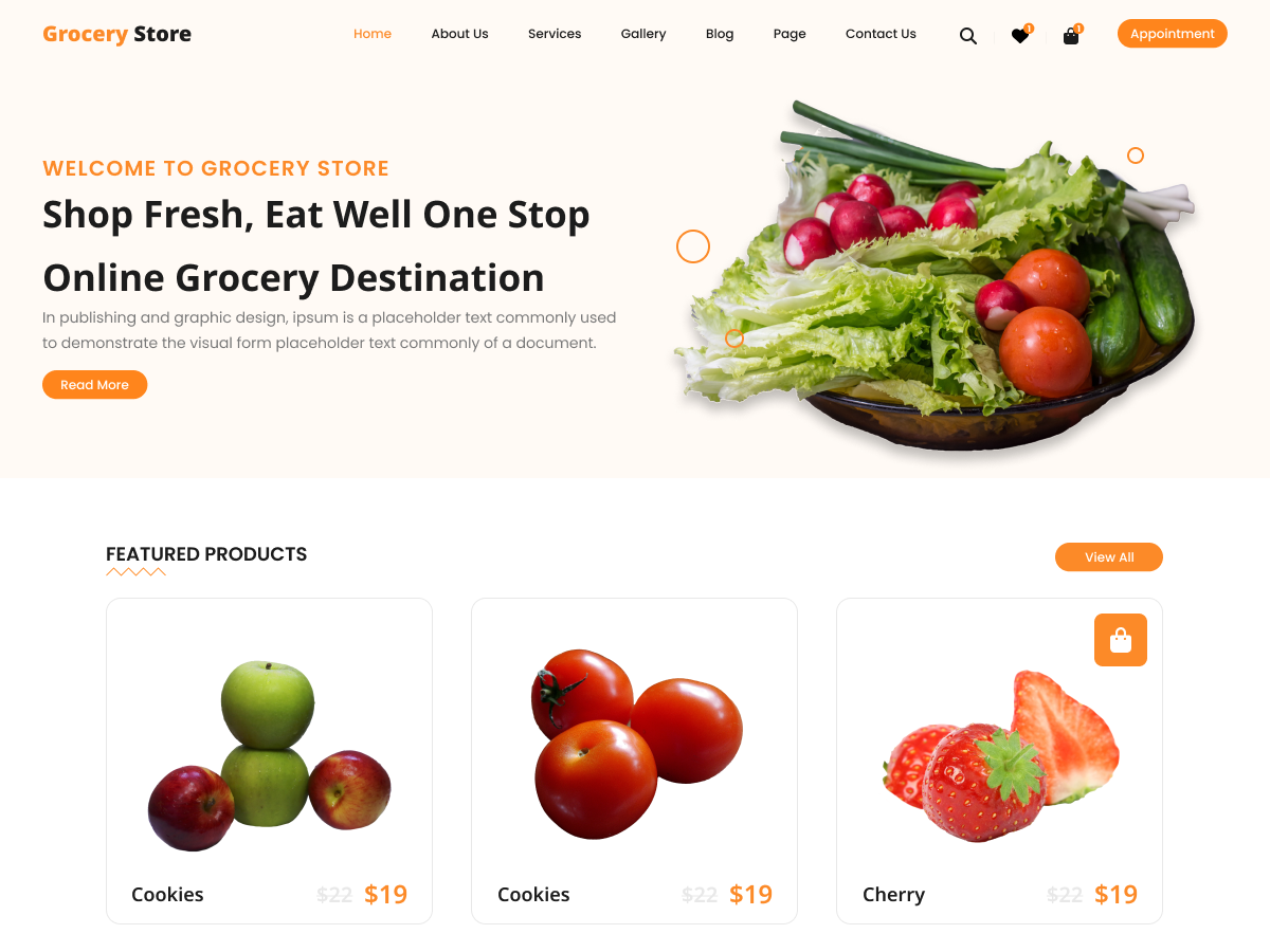 Free Grocery WordPress Theme