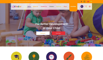 Kindergarten Playgroup WordPress Theme