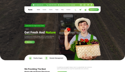 Agriculture Farm WordPress Theme