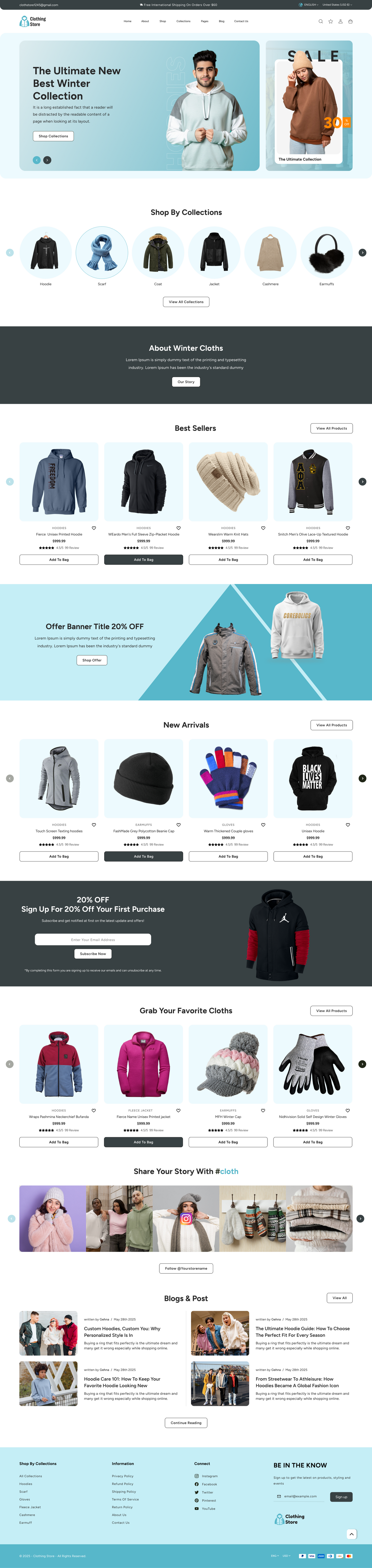 Clothing Store WordPress Theme