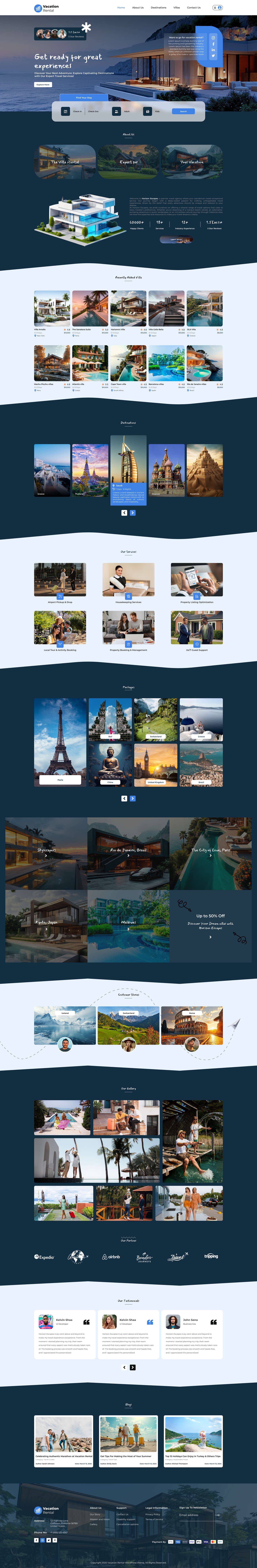 Vacation Rental WordPress Theme