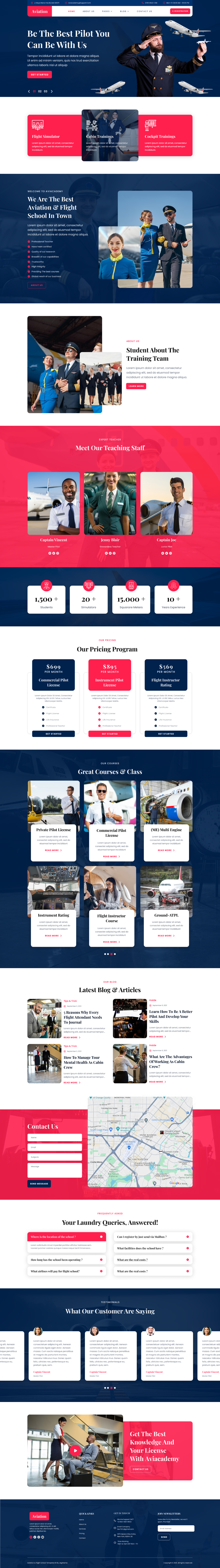 Aviation Industry WordPress Theme : Showcase Your Business – Omegathemes