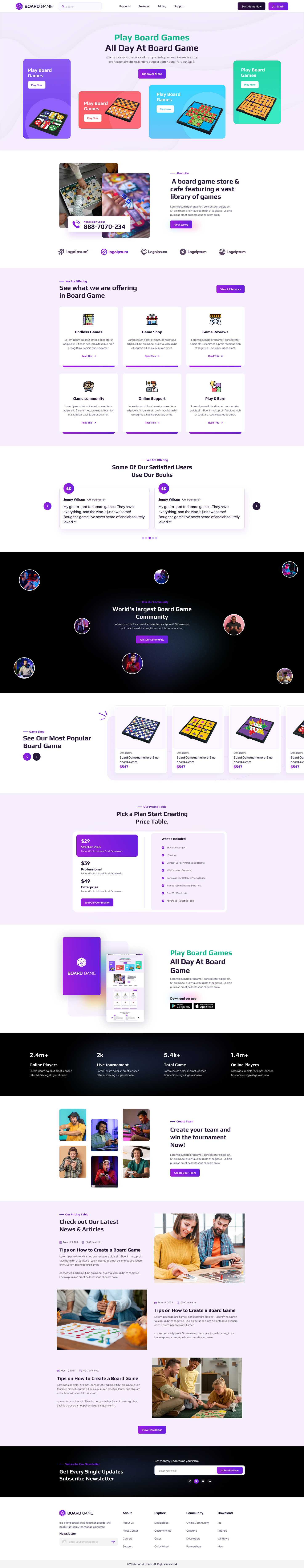 Board Game WordPress Theme