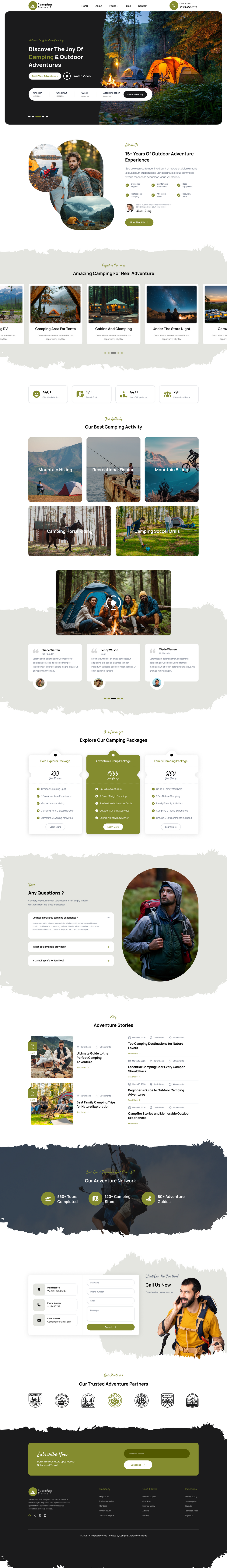 Camping WordPress Theme