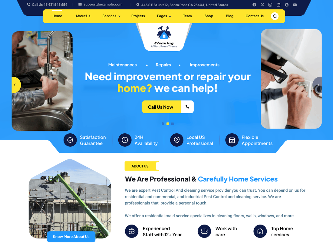 Effortless Service With Free Maintenance WordPress Theme – Omegathemes