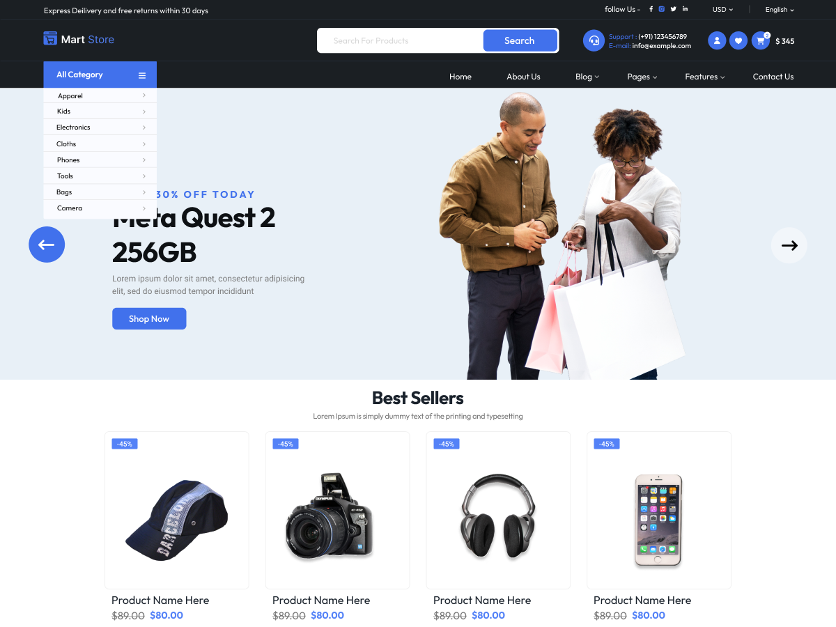 Free Ecommerce Storefront WordPress Theme : Perfect For Ecommerce ...