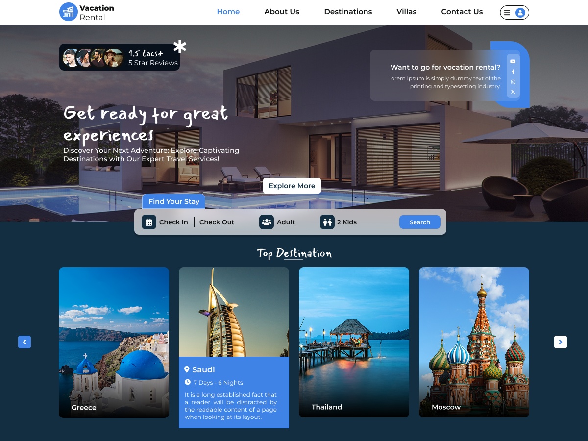 Vacation Rental Booking