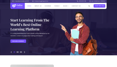 Online Learning WordPress Theme