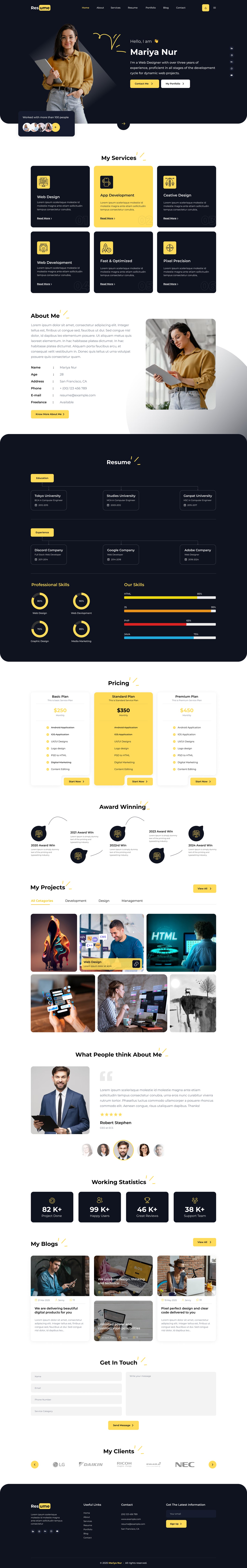 Resume WordPress Theme