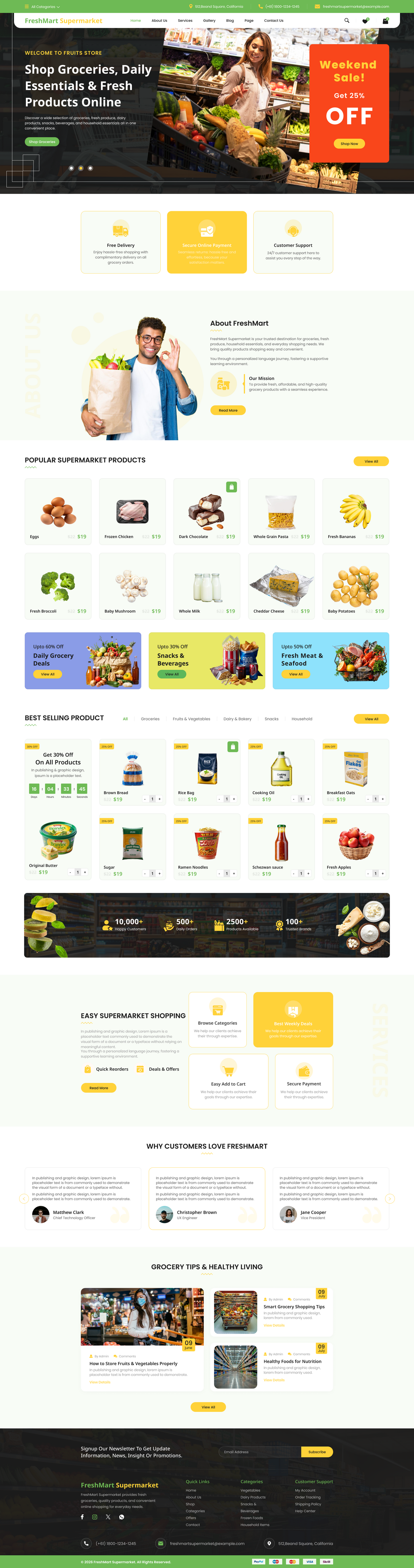 Supermarket WordPress Theme